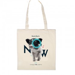TOTE BAG - HAPPY EARTH NOW - COCHON