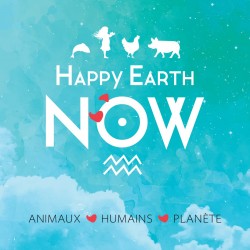 Autocollant Happy Earth NOW - "Logo ciel"